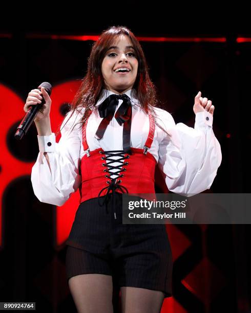 Camila Cabello performs during the 2017 Hot 99.5 Jingle Ball on December 11, 2017 in Washington, DC.