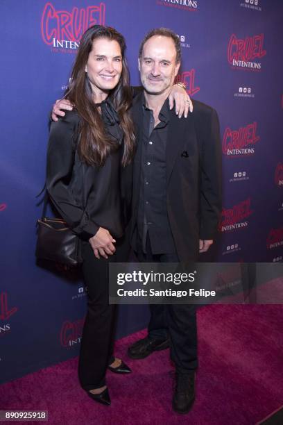 Brooke Shields and Roger Kumble attend "Cruel Intentions" The 90's Musical Experience at Le Poisson Rouge on December 11, 2017 in New York City.