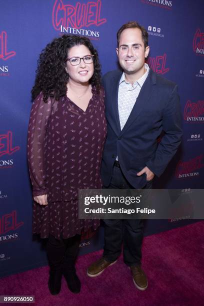 Lindsey Rosin and Jordan Ross attend "Cruel Intentions" The 90's Musical Experience at Le Poisson Rouge on December 11, 2017 in New York City.