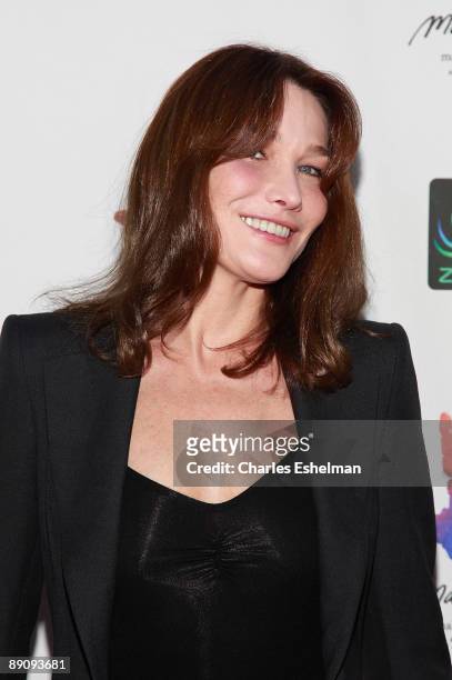 Singer/songwriter Carla Bruni-Sarkozy attends the Mandela Day: A 46664 Celebration Concert at Radio City Music Hall on July 18, 2009 in New York City.