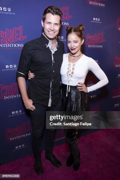 Drew Seeley and Amy Paffrath attend "Cruel Intentions" The 90's Musical Experience at Le Poisson Rouge on December 11, 2017 in New York City.