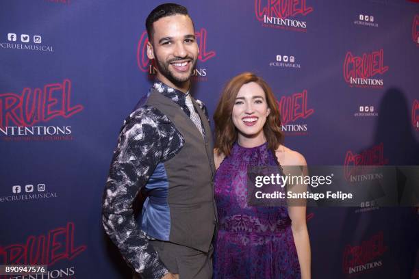 Tristan J. Shuler and Stephanie Brown attend "Cruel Intentions" The 90's Musical Experience at Le Poisson Rouge on December 11, 2017 in New York City.