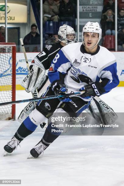 Kevin Gursoy of the Saint John Sea Dogs skates against the Gatineau Olympiques on December 1, 2017 at Robert Guertin Arena in Gatineau, Quebec,...