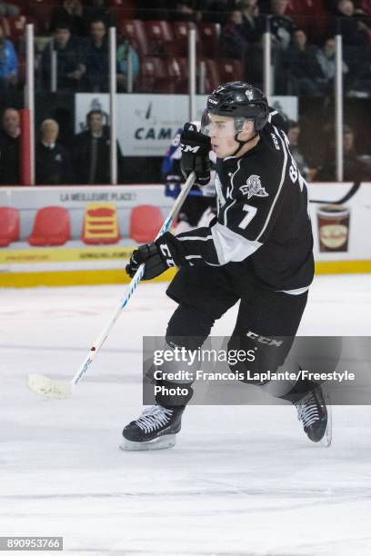 Alex Breton of the Gatineau Olympiques skates against the Saint John Sea Dogs on December 1, 2017 at Robert Guertin Arena in Gatineau, Quebec, Canada.