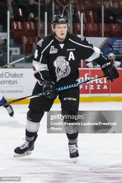 Will Thompson of the Gatineau Olympiques skates against the Saint John Sea Dogs on December 1, 2017 at Robert Guertin Arena in Gatineau, Quebec,...