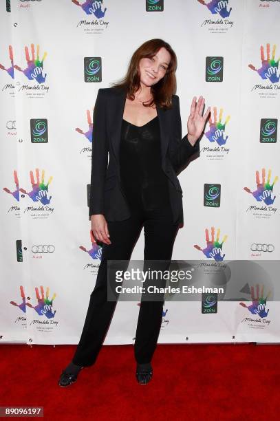 Singer Carla Bruni-Sarkozy attends the Mandela Day: A 46664 Celebration Concert at Radio City Music Hall on July 18, 2009 in New York City.