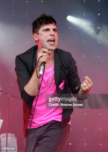 Dan Black performs live on stage during day one of the Love Box Weekender at Victoria Park on July 18, 2009 in London, England.