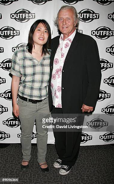 Director Doris Yeung and actor Rutger Hauer attend the world premiere of "Motherland" at Outfest 2009 at the Directors Guild of America on July 18,...