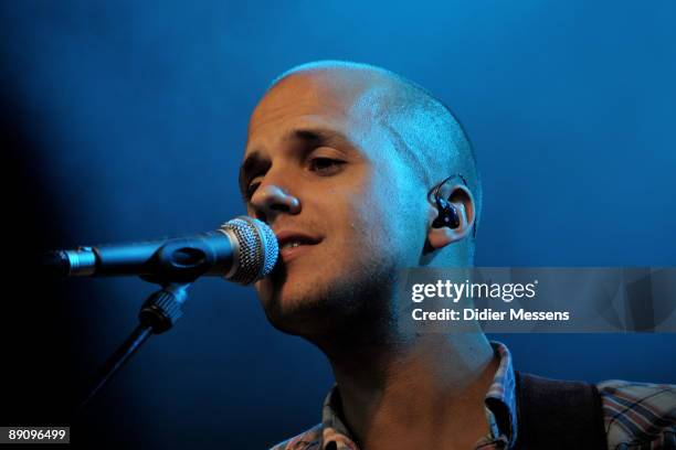 Milow performs on stage on day 2 of Francofolies de Spa festival on July 18, 2009 in Spa, Belgium.