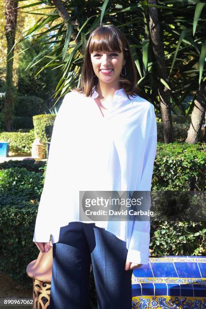 Susana Abautia attends the reception to the Ondas Awards 2016 winners press conference at the Alfonso XIII on December 12, 2017 in Seville, Spain.