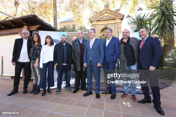 Nacho Novo, Eva Santaolaria, Pepon Nieto ,Josep Maria Pou, Juan Espadas, Antonio Dechen, Invitado And Invitado sattends the reception to the Ondas...