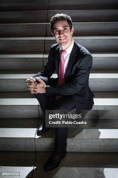 Spanish ice skater Javier Fernandez poses for a portrait session on December 12, 2017 in Madrid, Spain.