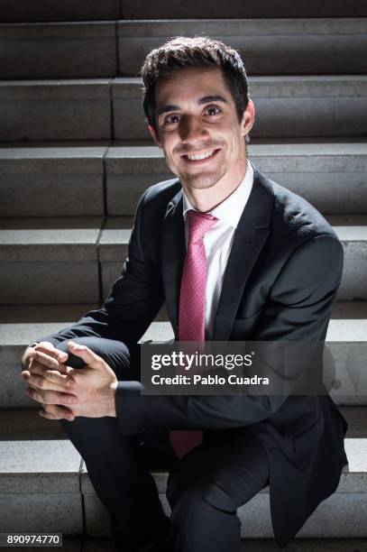 Spanish ice skater Javier Fernandez poses for a portrait session on December 12, 2017 in Madrid, Spain.