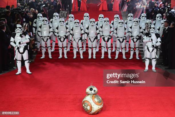 Arrives at the European Premiere of 'Star Wars: The Last Jedi' at Royal Albert Hall on December 12, 2017 in London, England.