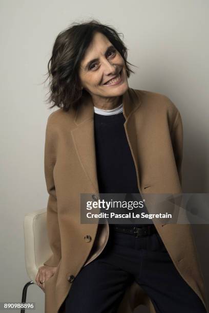 Ines De la Fressange attends the Paris Luxury Summit 2017 at Theatre Des Sablons on December 12, 2017 in Neuilly-sur-Seine, France.