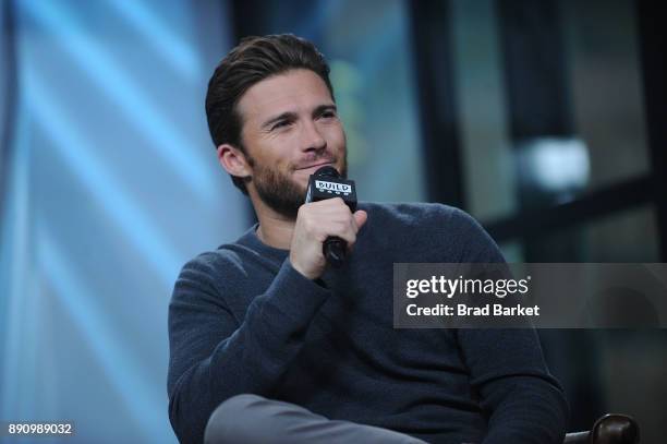 Scott Eastwood attends the Build discussing "Pacific Rim Uprising" at Build Studio on December 12, 2017 in New York City.