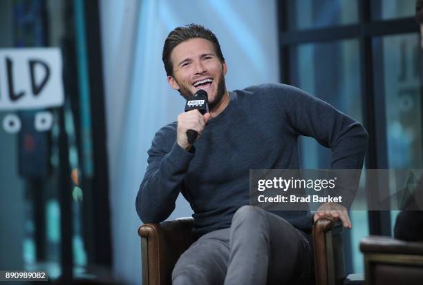 Scott Eastwood attends the Build discussing "Pacific Rim Uprising" at Build Studio on December 12, 2017 in New York City.