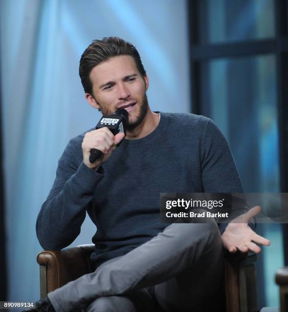 Scott Eastwood attends the Build discussing "Pacific Rim Uprising" at Build Studio on December 12, 2017 in New York City.