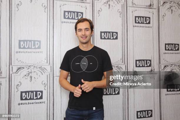 Television personality, Jason Silva, visits Build Studio on December 12, 2017 in New York City.