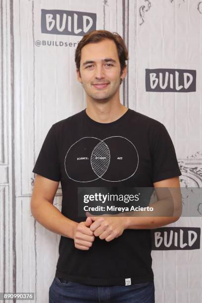 Television personality, Jason Silva, visits Build Studio on December 12, 2017 in New York City.