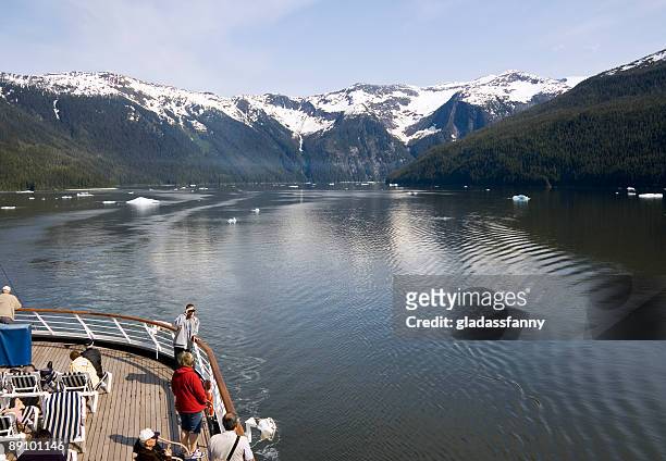 cruising tracy arm - alaska cruise stock pictures, royalty-free photos & images