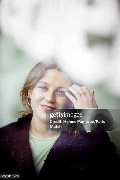 Writer Alexandra Gordienko is photographed for Paris Match on September 29, 2017 in Paris, France.