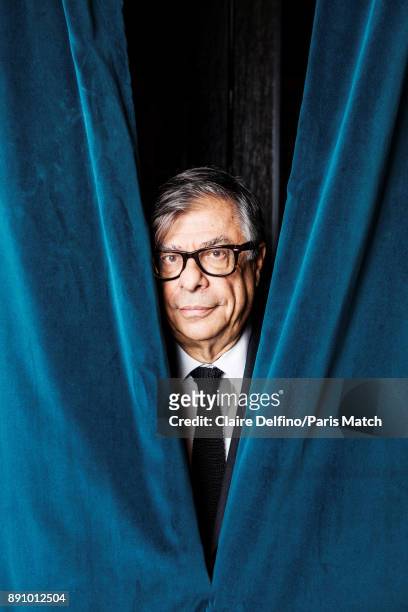 Writer Bob Colacello is photographed for Paris Match on November 22, 2017 in Paris, France.