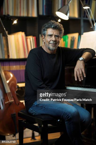Film music composer Gabriel Yared is photographed for Paris Match on November 27, 2017 in Paris, France.