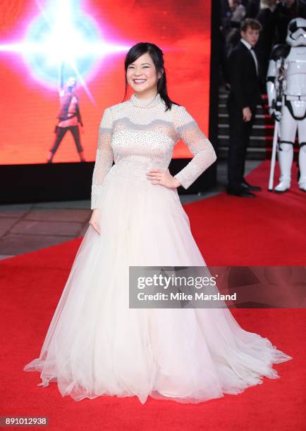 Kelly Tran attends the European Premiere of 'Star Wars: The Last Jedi' at Royal Albert Hall on December 12, 2017 in London, England.