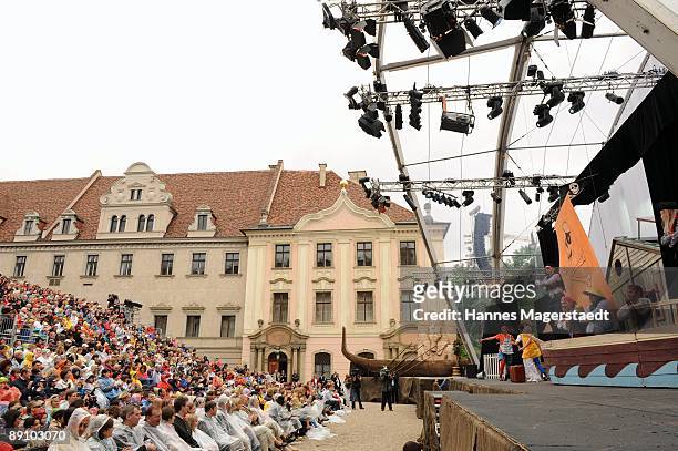 General view of the Thurn and Taxis castle festival on July 19, 2009 in Regensburg, Germany.