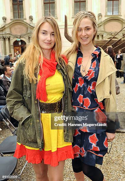 Maria Theresia von Thurn und Taxis and Elisabeth von Thurn und Taxis attend the Thurn and Taxis castle festival on July 19, 2009 in Regensburg,...