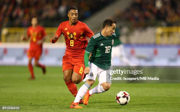 Brussels, Belgium / International Friendly Game : Belgium v Mexico / "nYouri TIELEMANS - Andres GUARDADO"nPicture by Vincent Van Doornick / Isosport