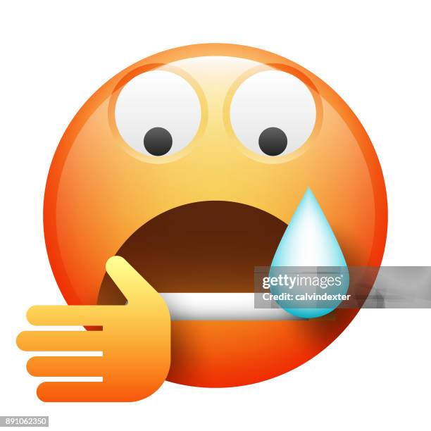 realistic emoji - crying hug stock illustrations