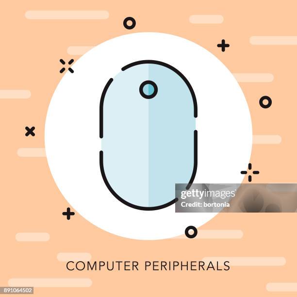 mouse open outline photography icon - millennial pink stock illustrations