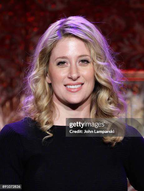 Caissie Levy performs during Feinstein's/54 Below Holiday Show press preview at Feinstein's/54 Below on December 12, 2017 in New York City.