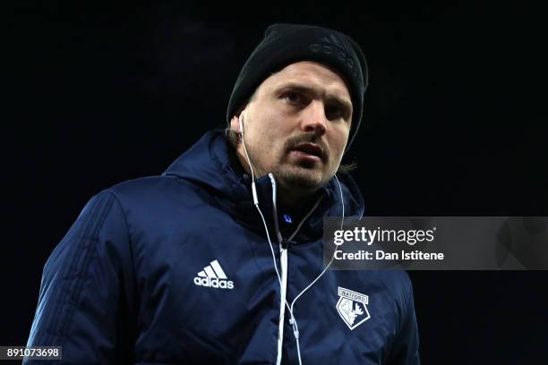 Sebastian Prodl of Watford ahead of the Premier League match between Crystal Palace and Watford at Selhurst Park on December 12, 2017 in London,...