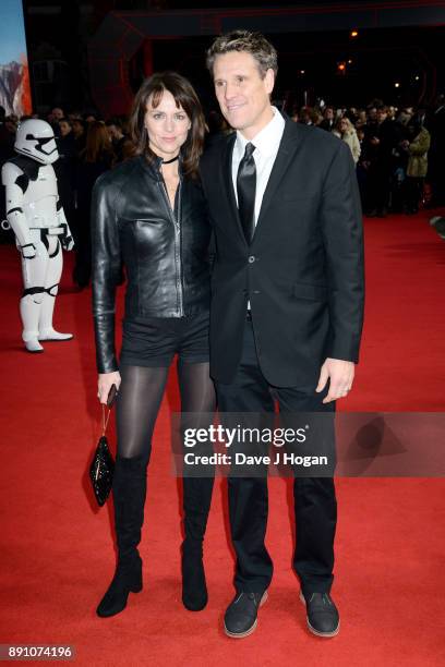 Beverley Turner and James Cracknell attend the European Premiere of 'Star Wars: The Last Jedi' at Royal Albert Hall on December 12, 2017 in London,...