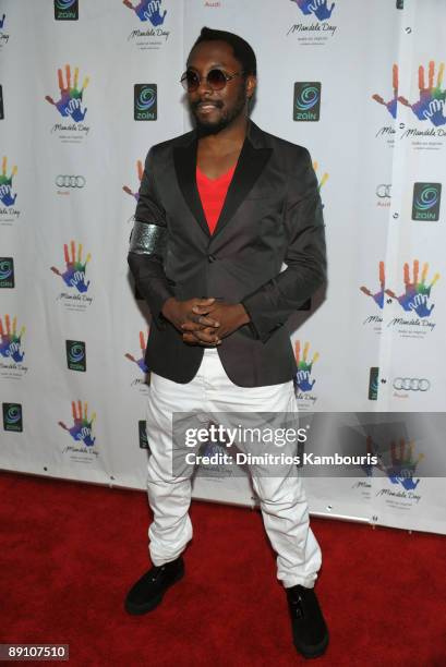 Will.i.am attends the Mandela Day: A 46664 Celebration Concert at Radio City Music Hall on July 18, 2009 in New York City.