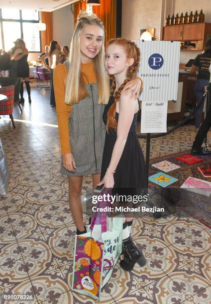 Meg Donnelly and Francesca Capald attend Girl Guild Debuts with a Strong Mission and Support of Young Influencers at Palihouse West Hollywood on...