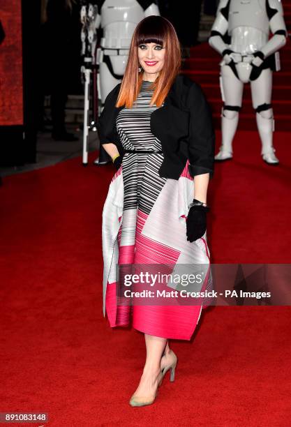 Ana Matronic attending the european premiere of Star Wars: The Last Jedi held at The Royal Albert Hall, London.