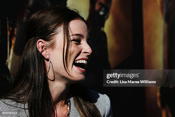 Actress Rachel Nichols arrives at a press conference for 'G.I. Joe The Rise Of The Cobra' at Simmer On The Bay on July 20, 2009 in Sydney, Australia.