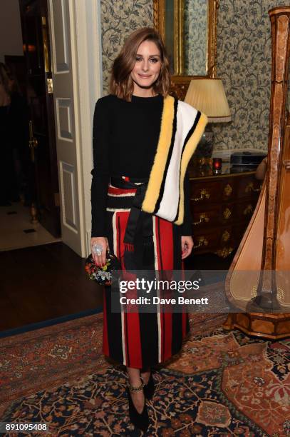 Olivia Palermo attends the launch of the Iris Alexander Fine Diamond Jewellery Collection hosted by Olivia Palermo at The Ritz on December 12, 2017...