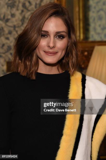 Olivia Palermo attends the launch of the Iris Alexander Fine Diamond Jewellery Collection hosted by Olivia Palermo at The Ritz on December 12, 2017...