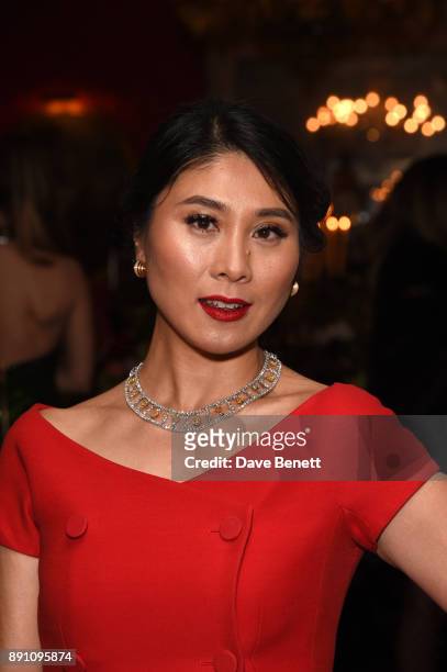 Iris Alexander attends the launch of the Iris Alexander Fine Diamond Jewellery Collection hosted by Olivia Palermo at The Ritz on December 12, 2017...