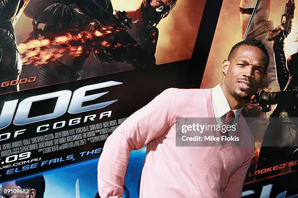 Actor Marlon Wayans poses during a press conference for 'G.I. Joe The Rise Of The Cobra' at Simmer On The Bay on July 20, 2009 in Sydney, Australia.