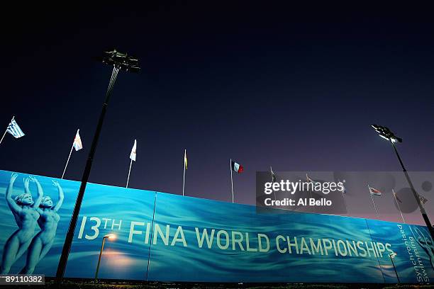 General view of the Stadio del Nuoto Sincronizzato on July 19, 2009 in Rome, Italy.