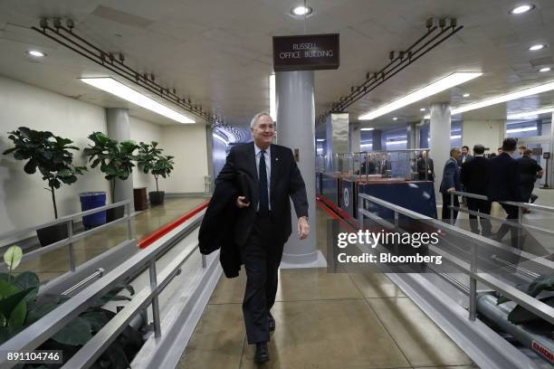 Senator Luther Strange, a Republican from Alabama, walks to a weekly GOP luncheon meeting at the U.S. Capitol in Washington, D.C., U.S., on Tuesday,...