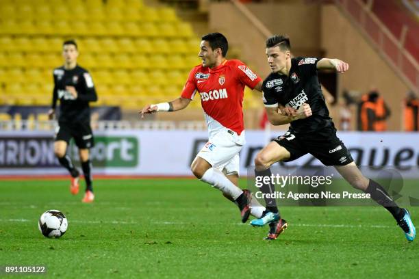 Rony Lopes of Monaco during the french League Cup match, Round of 16, between Monaco and Caen on December 12, 2017 in Monaco, Monaco.