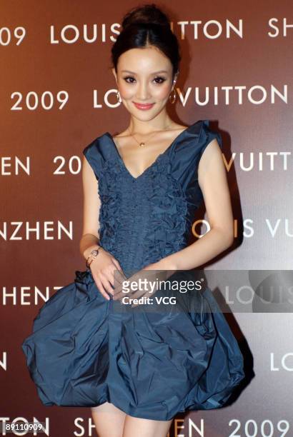 Actress Li Xiaolu attends the opening ceremony of the new Louis Vuitton flagship store on July 17, 2009 in Shenzhen of Guangdong Province, China.