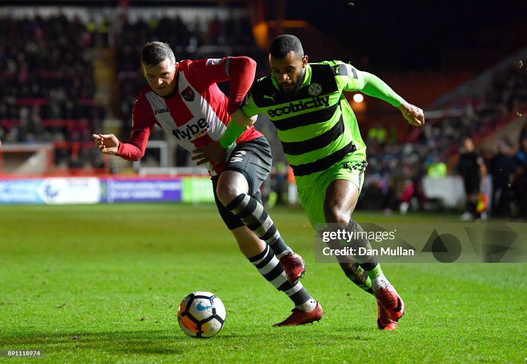 Exeter City v Forest Green - The Emirates FA Cup Second Round Replay